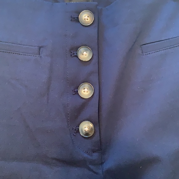 Ann Taylor Navy Pants, The Slim Wide Leg Sz 8 - Picture 2 of 4